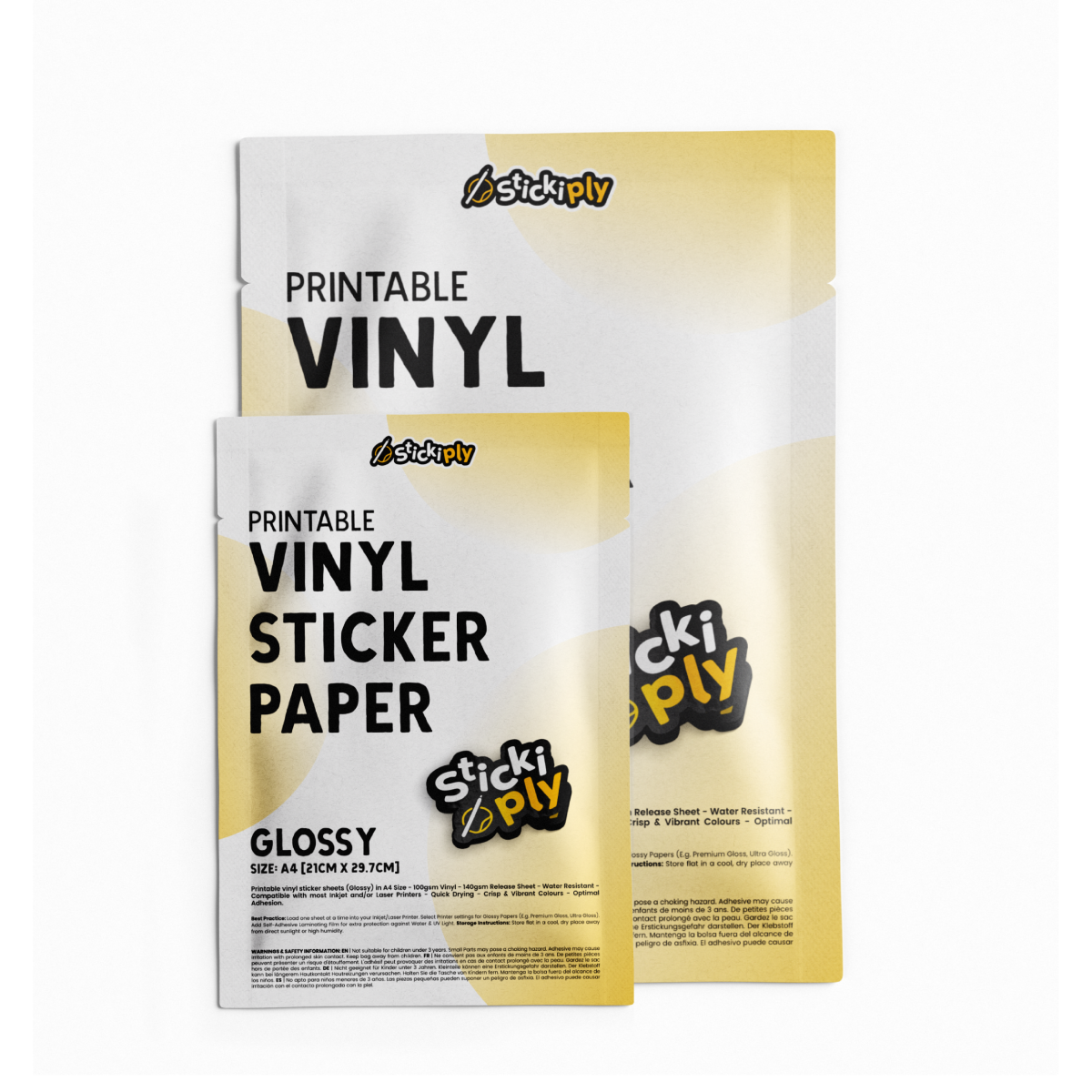 Printable Vinyl Sticker Paper (A3/Glossy) - Premium Printable Vinyl Sticker Paper - Just £2.25!