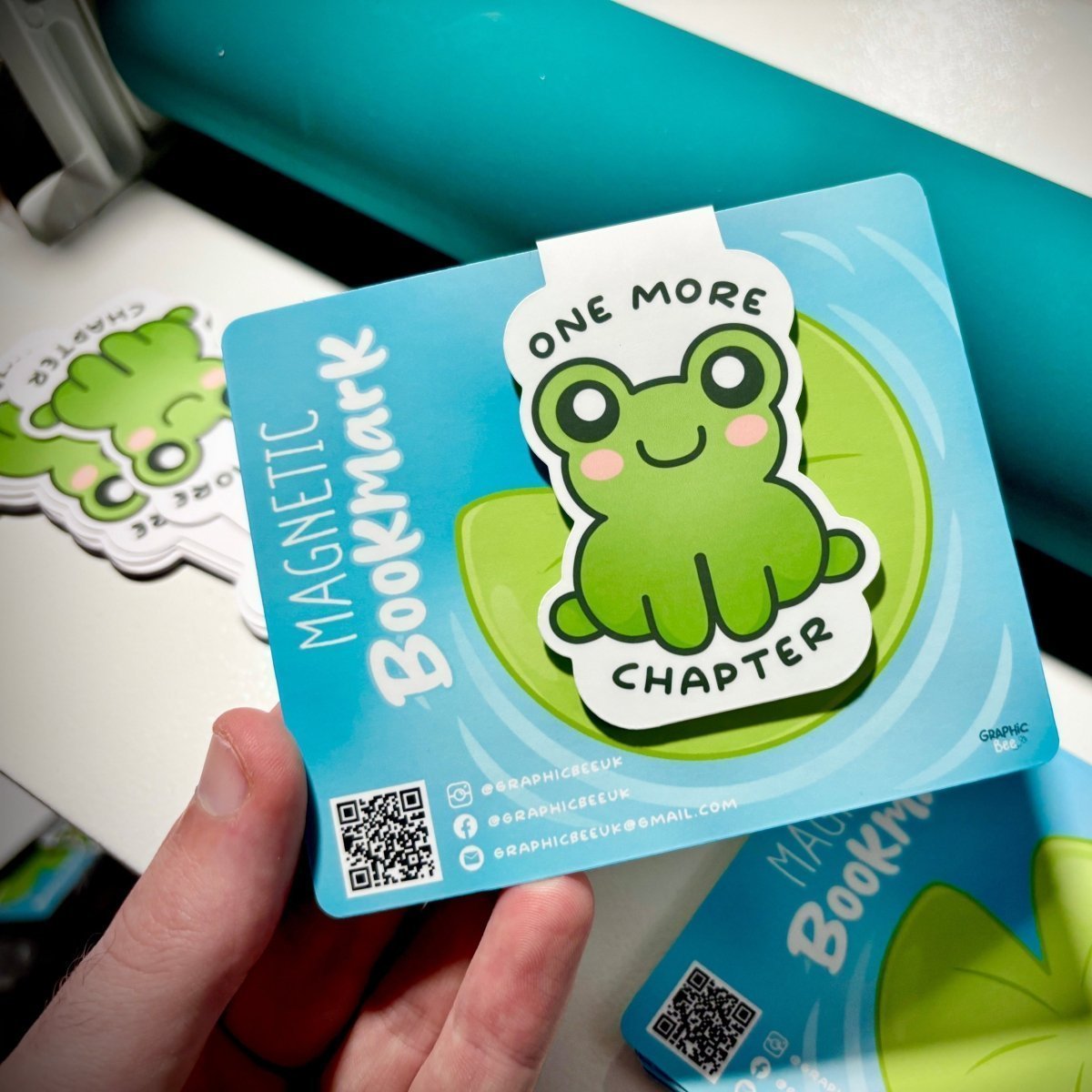 Frog on Lilli pad Magnetic Bookmark