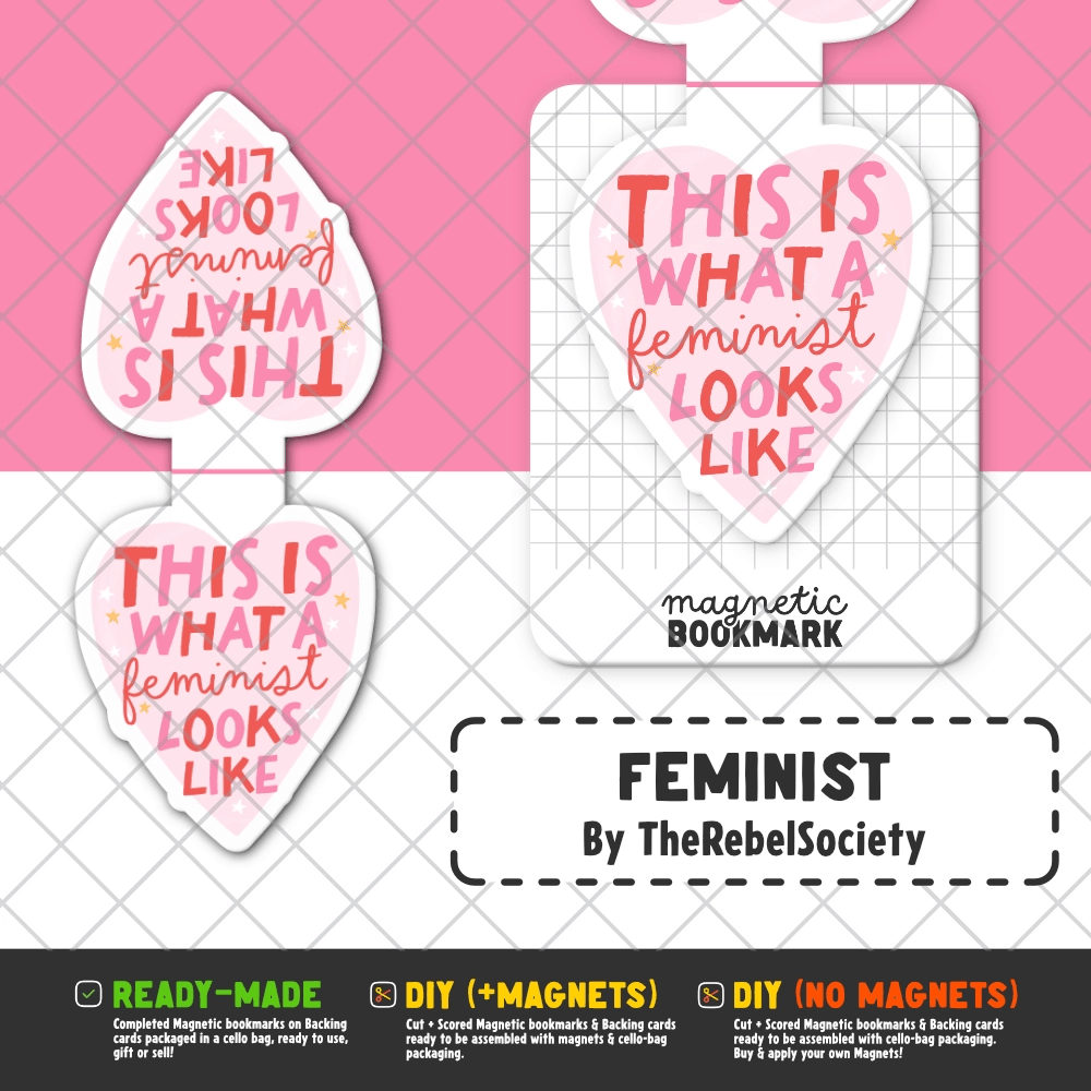 Feminist | Magnetic Bookmark - Stickiply