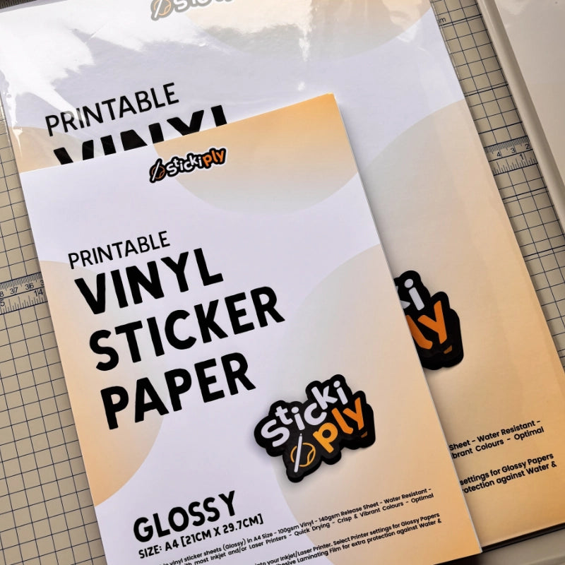 Printable Vinyl Sticker Paper | Glossy (A4)