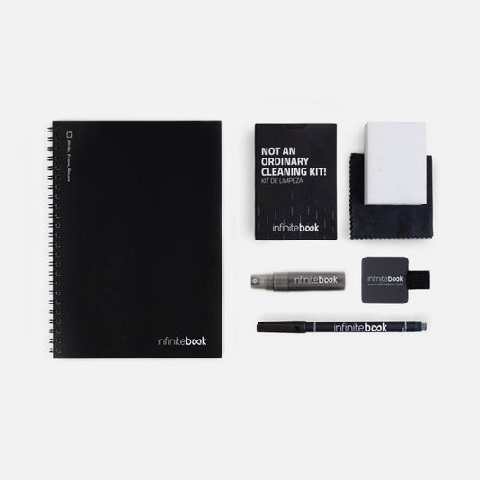 Infinitebook Dotted Notebook | A5 (Black) - Stickiply