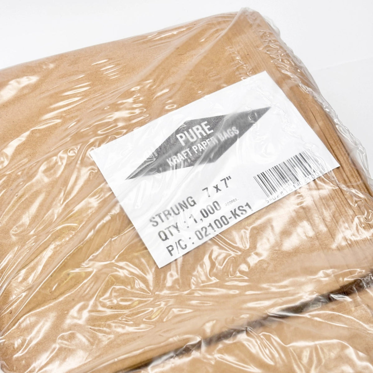 Kraft Paper Sweet Bags (18×18 cm) - Stickiply