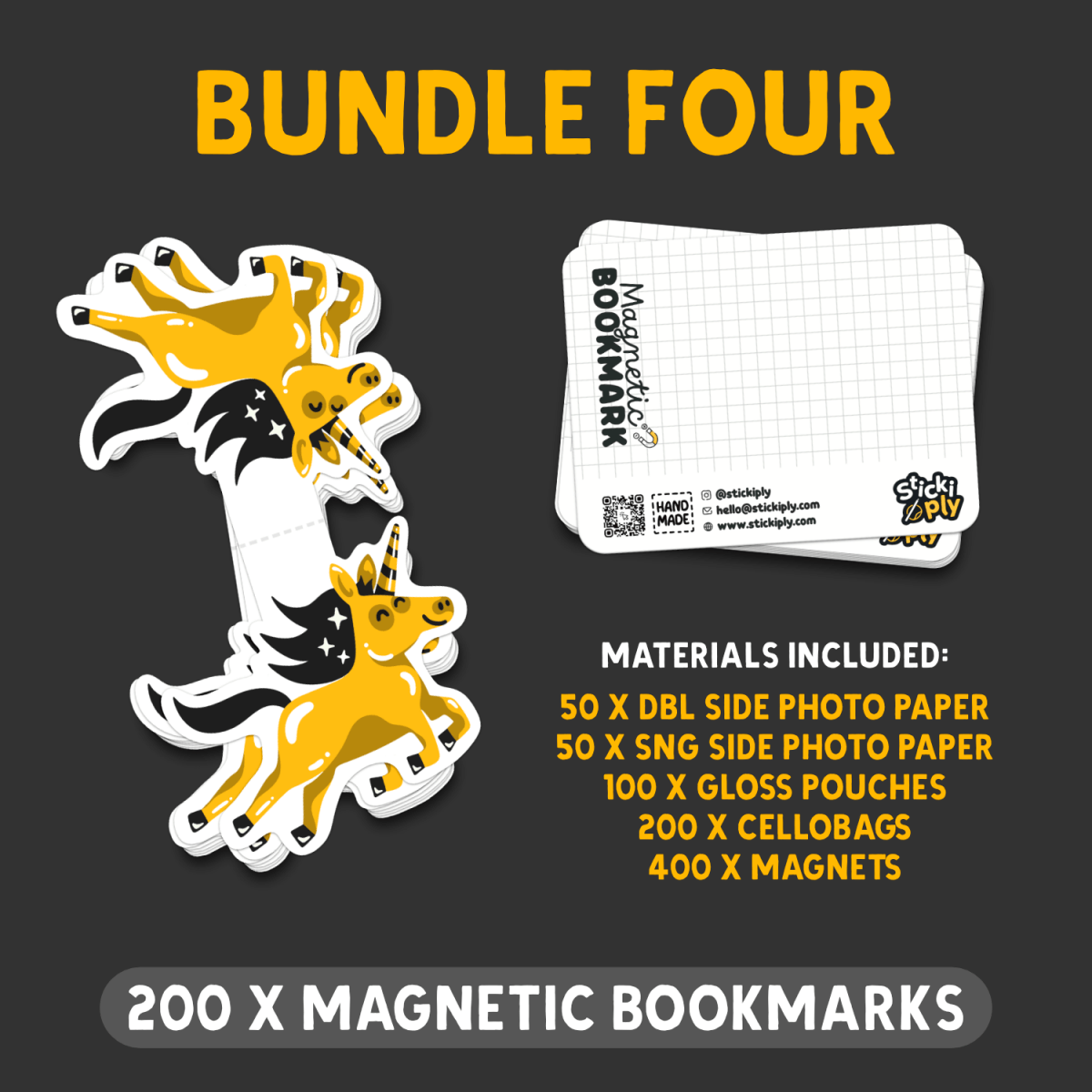 Magnetic Bookmark Supplies Bundle - Stickiply
