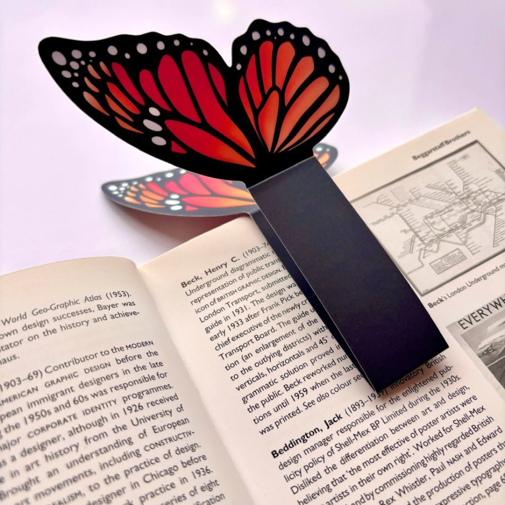 Monarch Butterfly - 3D Bookmark - Stickiply