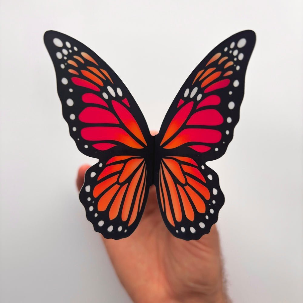 Monarch Butterfly - 3D Bookmark - Stickiply