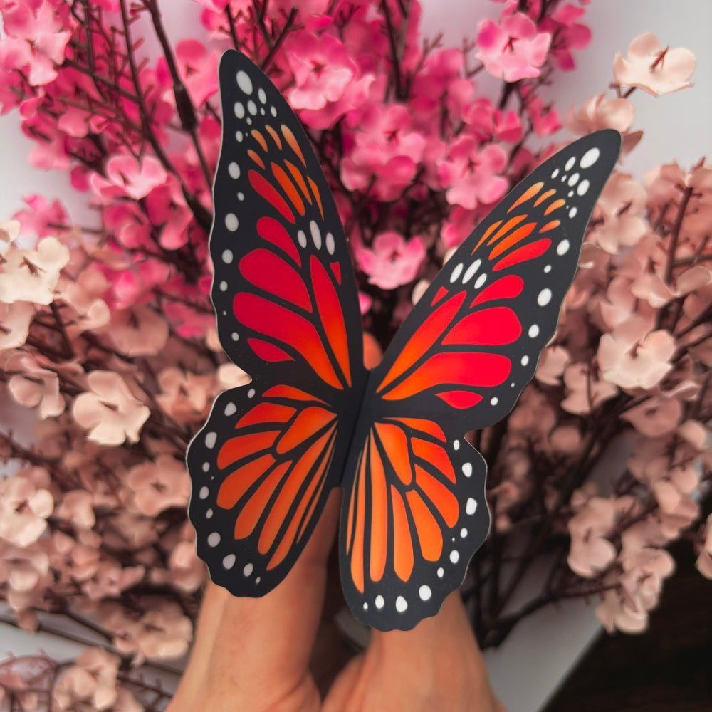 Monarch Butterfly - 3D Bookmark - Stickiply