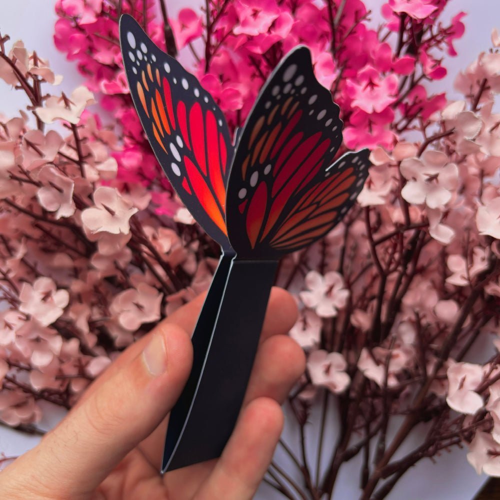 Monarch Butterfly - 3D Bookmark - Stickiply