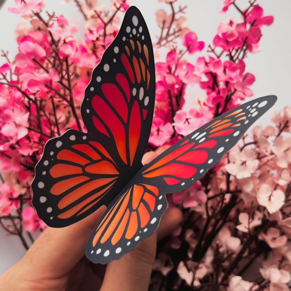 Monarch Butterfly - 3D Bookmark - Stickiply