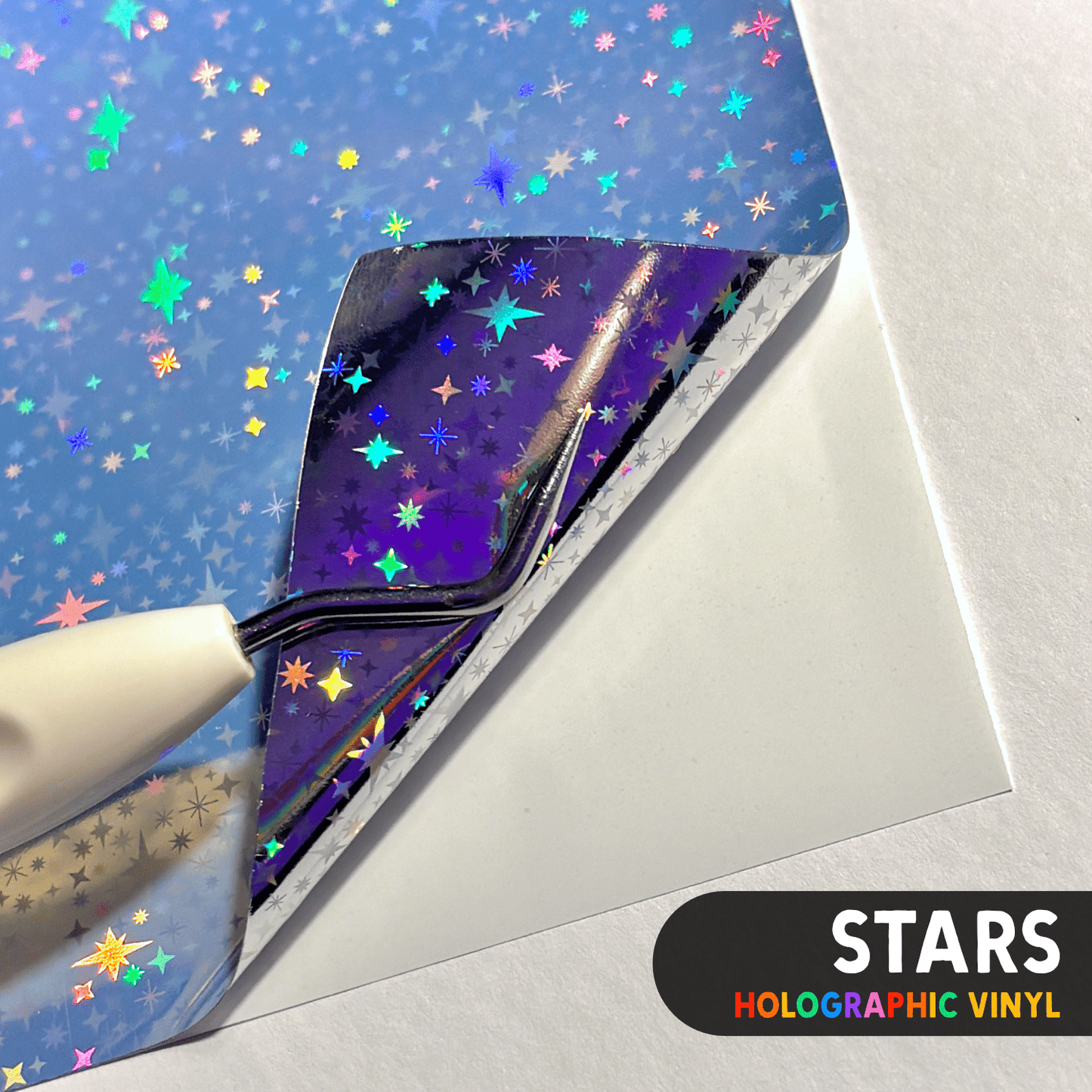 Printable Vinyl Sticker Paper | Holographic (A4) - Stickiply