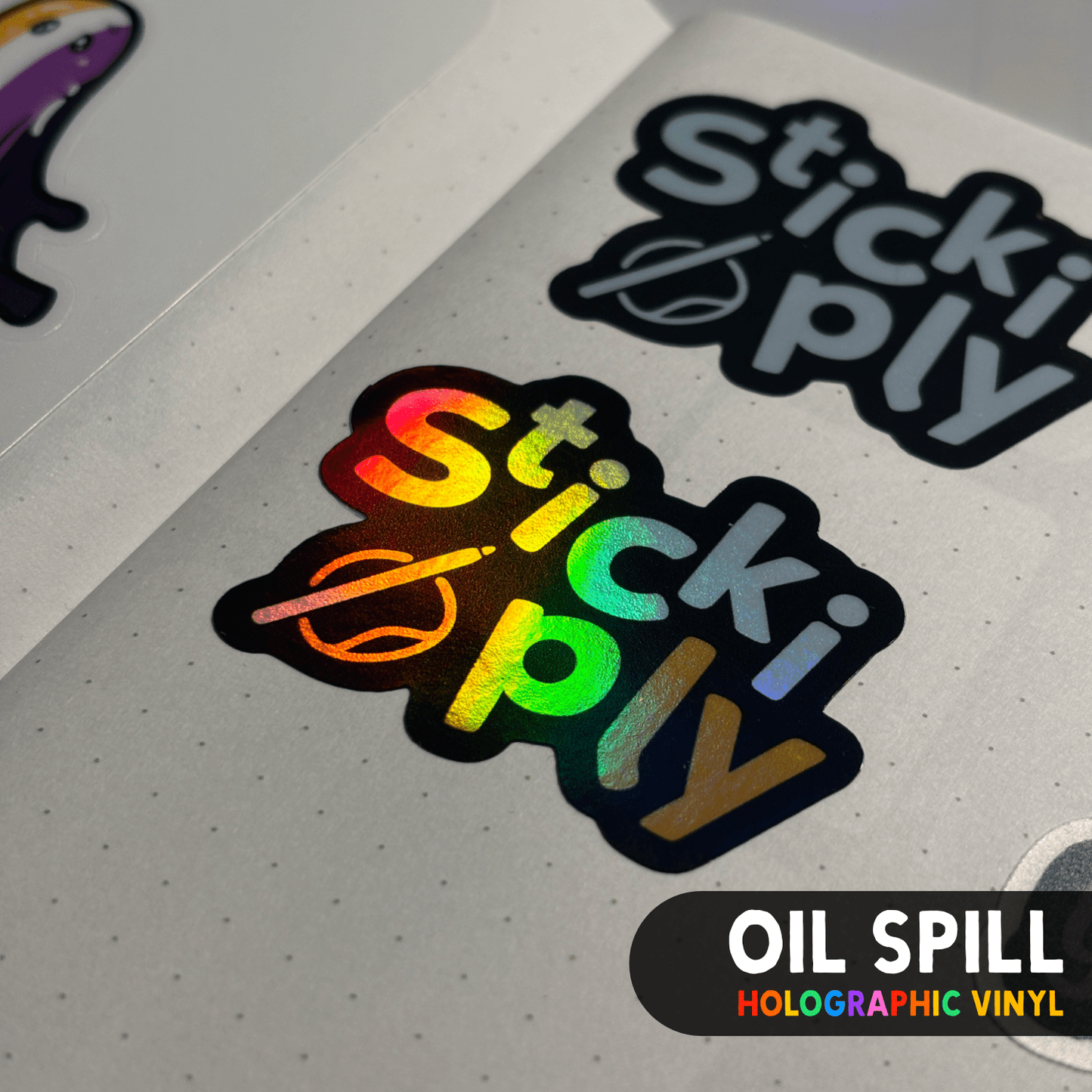 Printable Vinyl Sticker Paper | Holographic (A4) - Stickiply