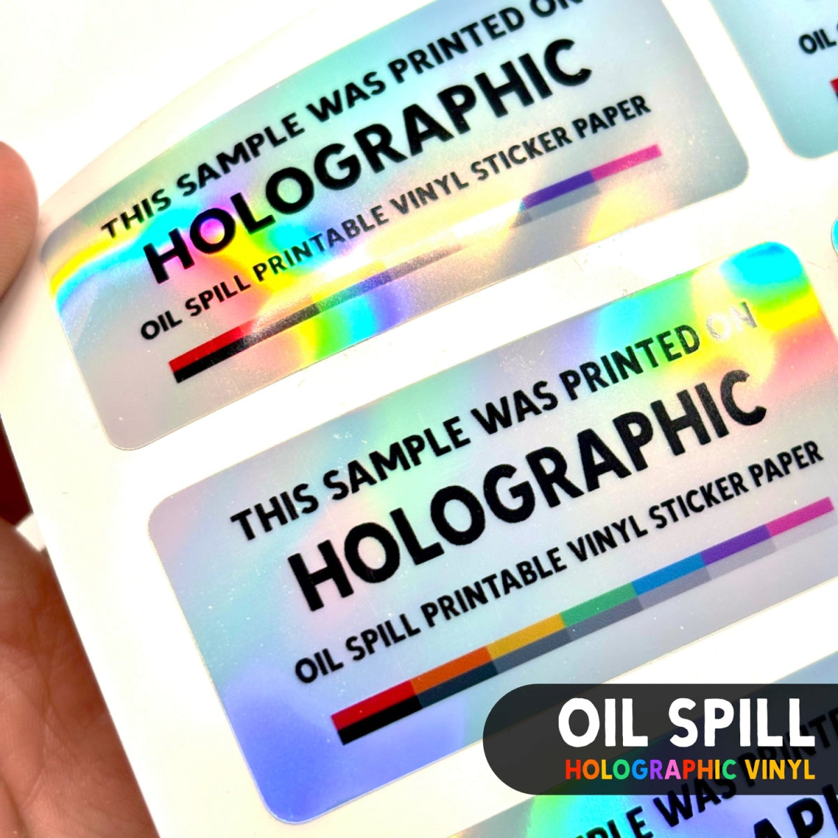 Printable Vinyl Sticker Paper | Holographic (A4) - Stickiply