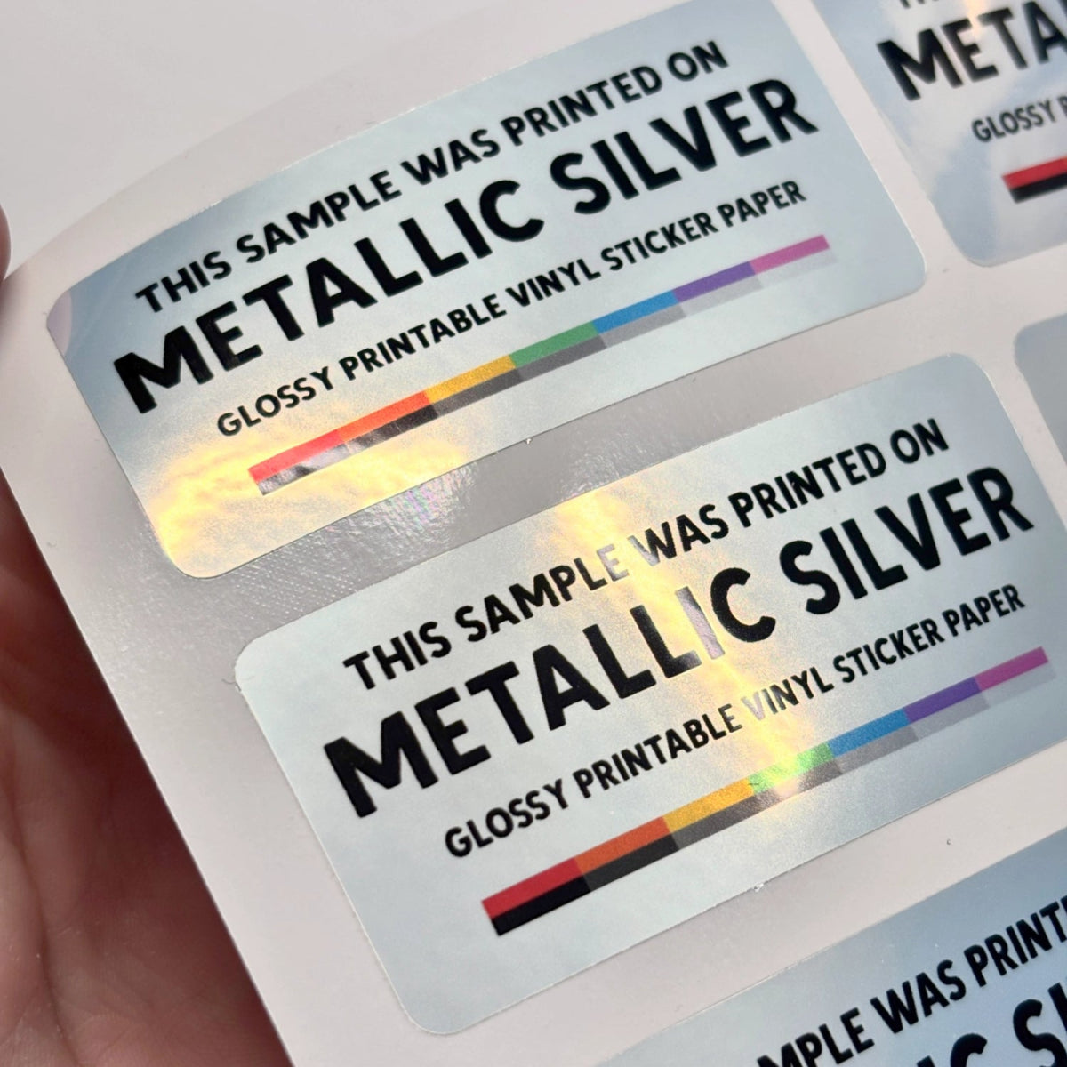 Printable Vinyl Sticker Paper | Metallic (A4) - Stickiply