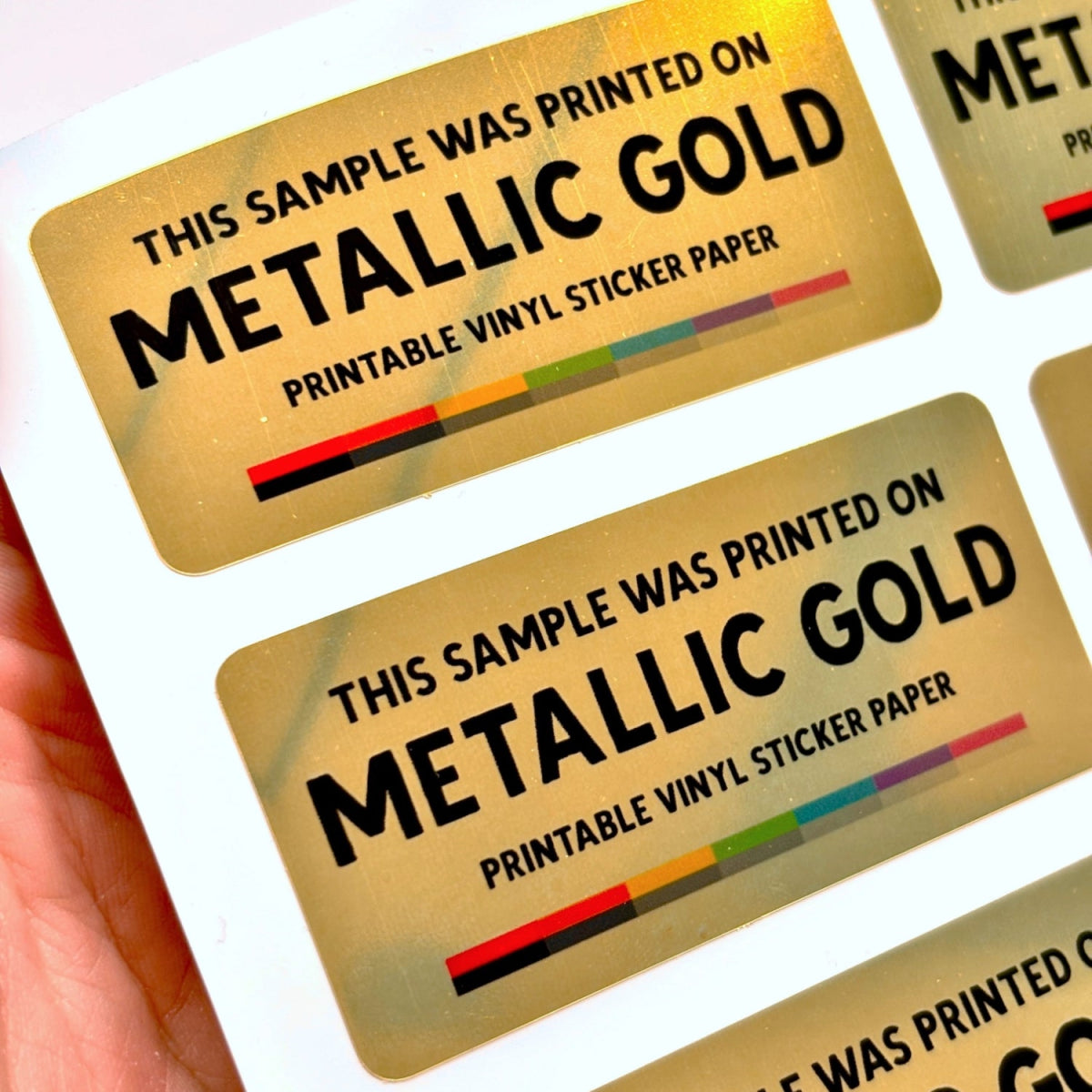 Printable Vinyl Sticker Paper | Metallic (A4) - Stickiply