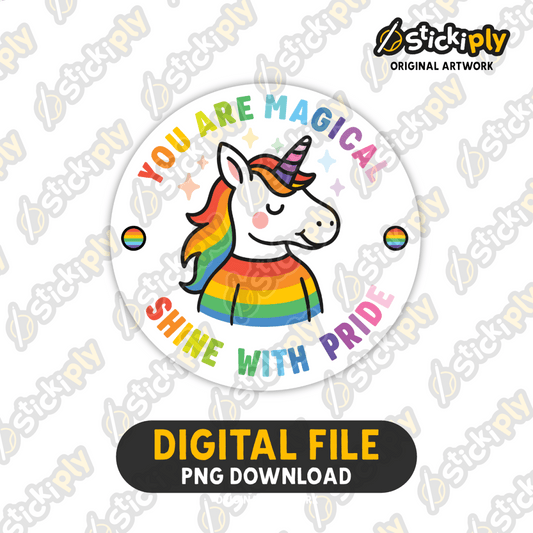 Proud Unicorn (LGBTQ) - Digital Download - Stickiply
