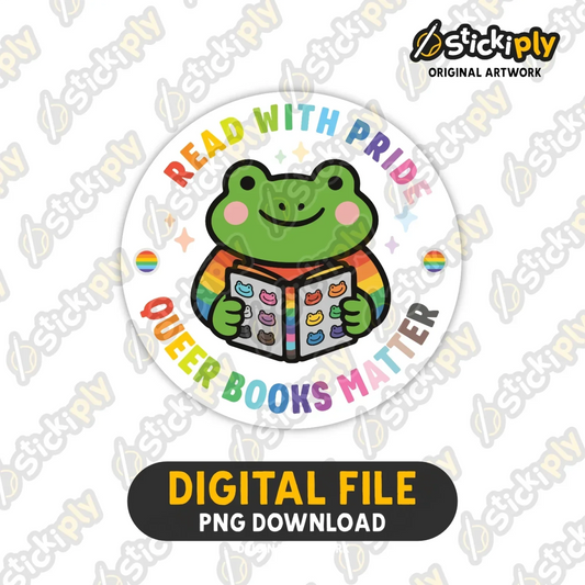 Read with Pride (LGBTQ) - Digital Download - Stickiply
