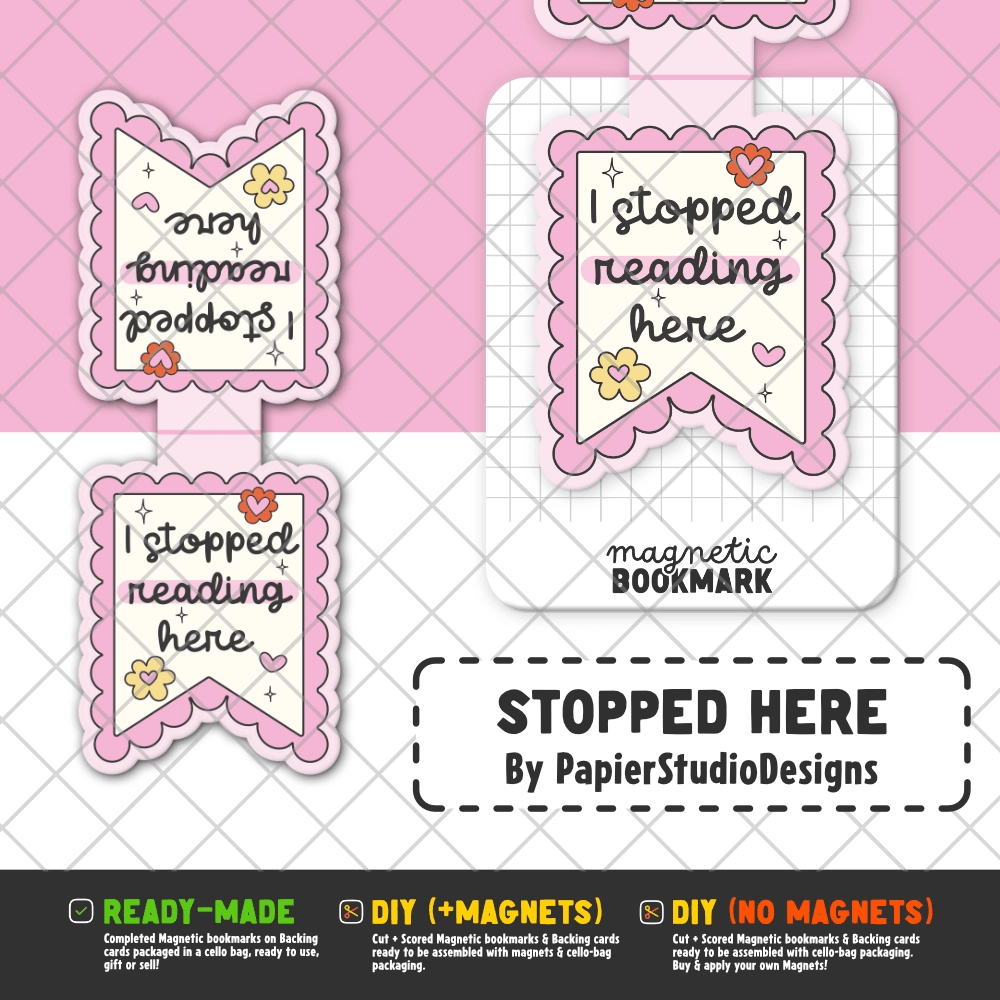 Reading Status | Magnetic Bookmarks - Stickiply