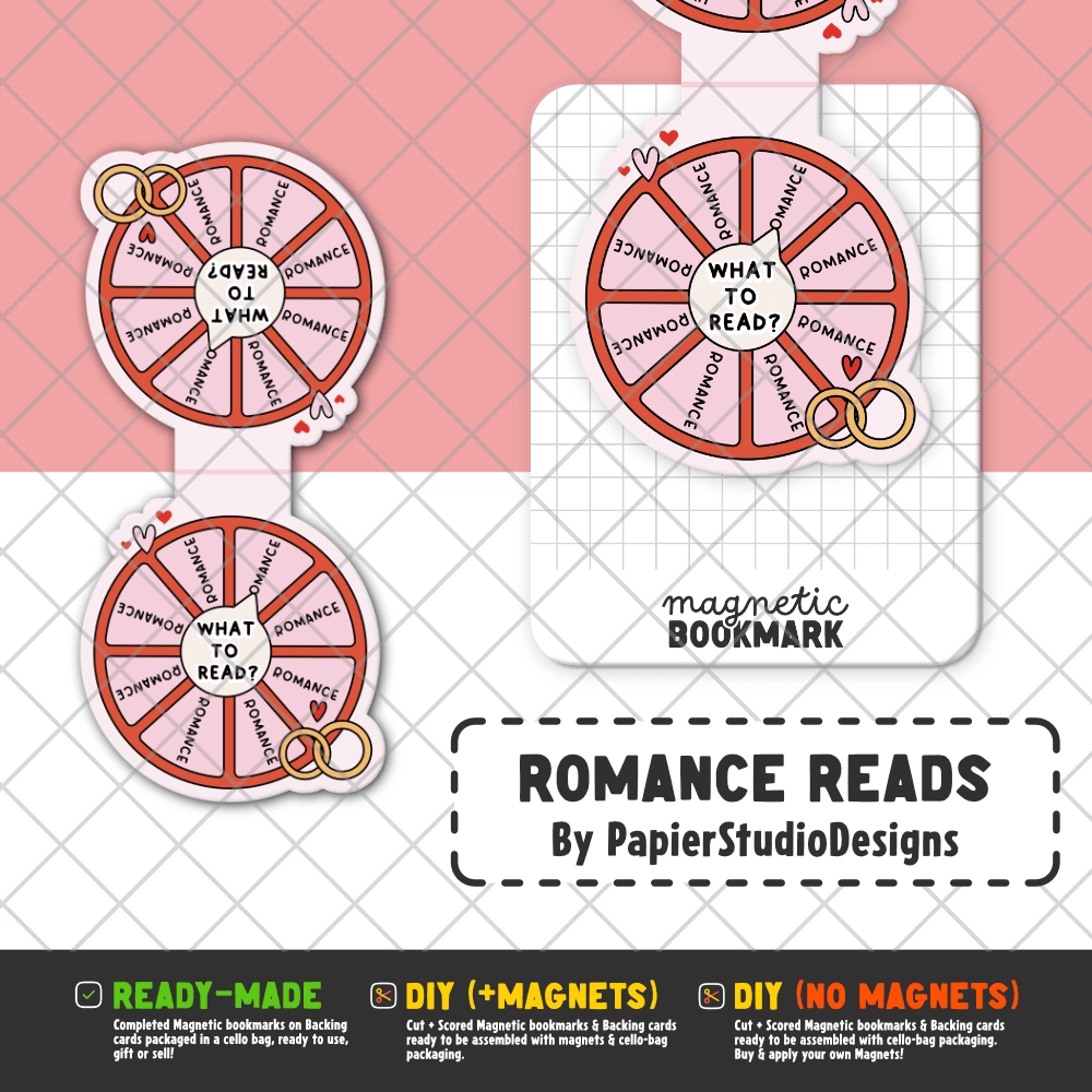 Romance | Magnetic Bookmarks - Stickiply