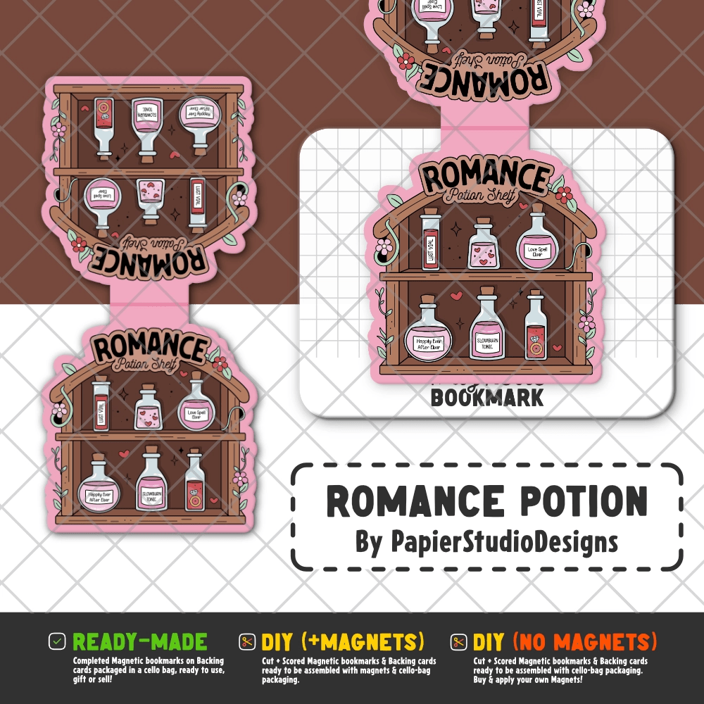Romance | Magnetic Bookmarks - Stickiply