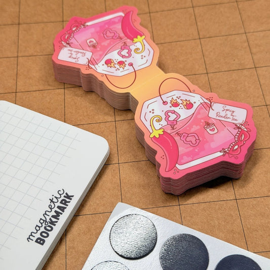 Spicy Reader Tea | Magnetic Bookmark - Stickiply