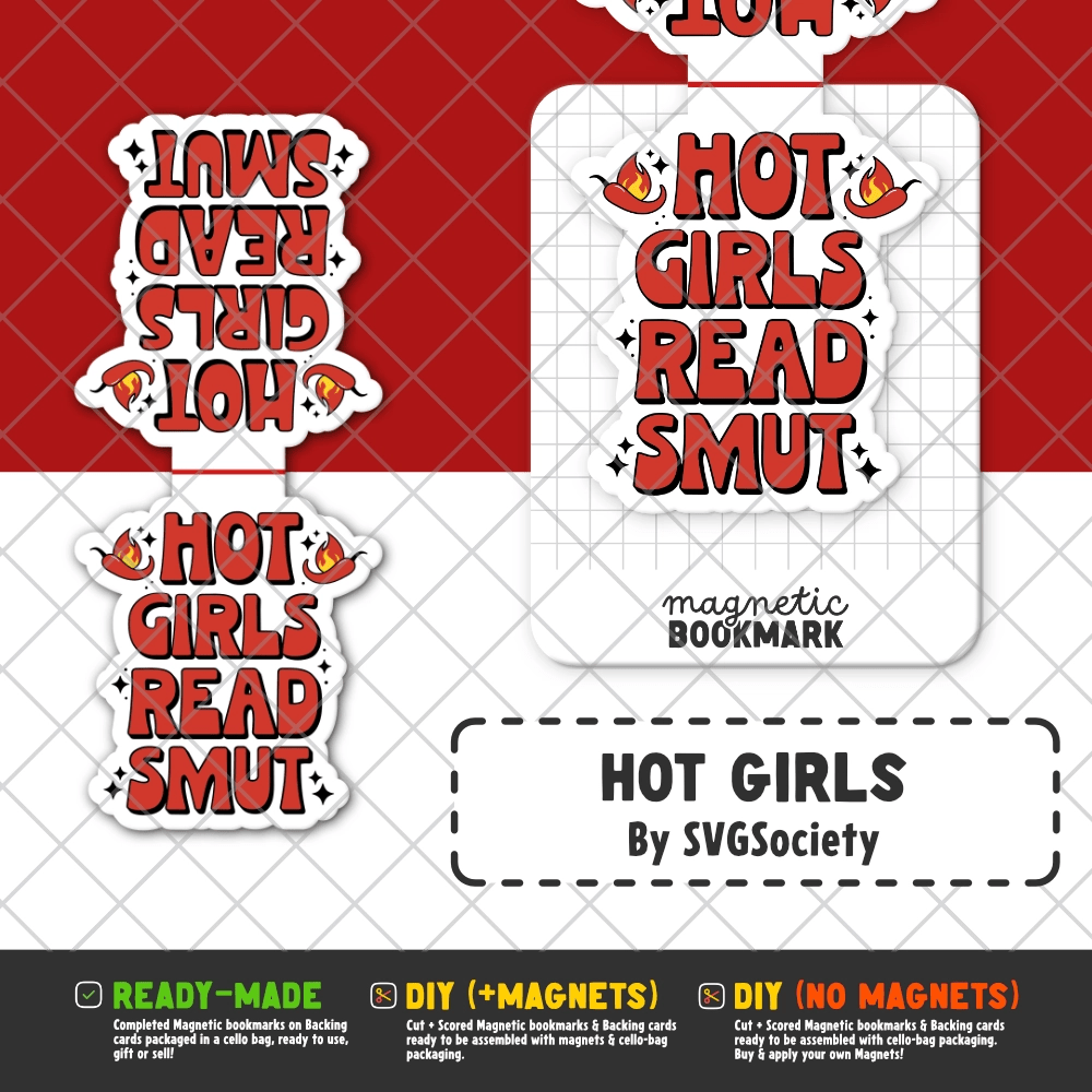 Spicy & Smut | Magnetic Bookmarks - Stickiply