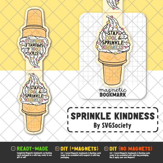 Sprinkle Kindness | Magnetic Bookmark - Stickiply