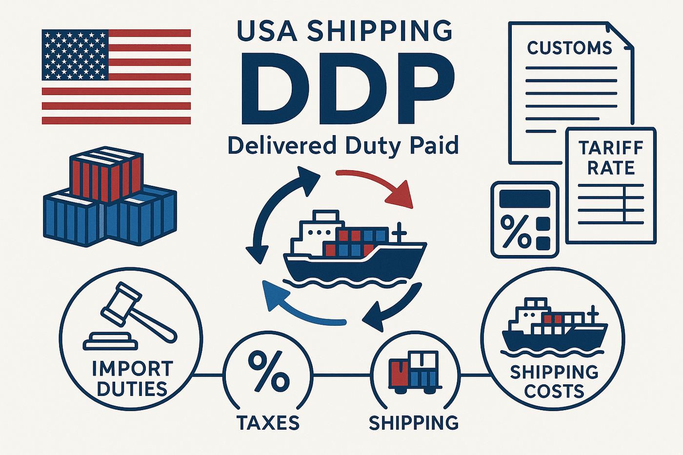 No More Hidden Fees: How We Ship to the U.S. With Tariffs prepaid - Stickiply