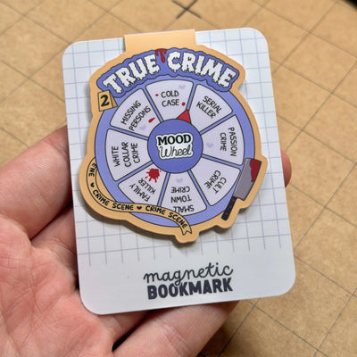 Crime and thriller magnetic bookmarks