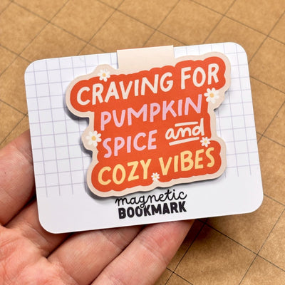 Seasonal vibes magnetic bookmarks