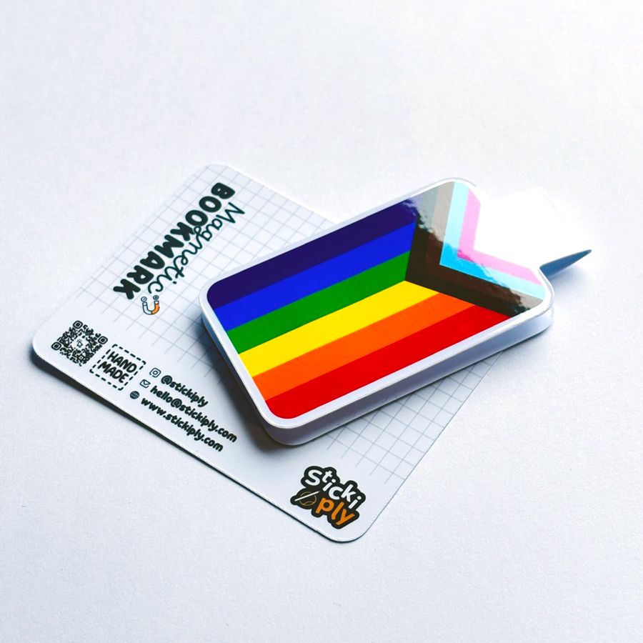 LGBTQ+ Pride Flag Magnetic Bookmark - Premium Magnetic Bookmark - Just £2.75!