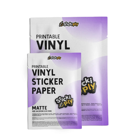Printable Vinyl Sticker Paper | Matte (A3)