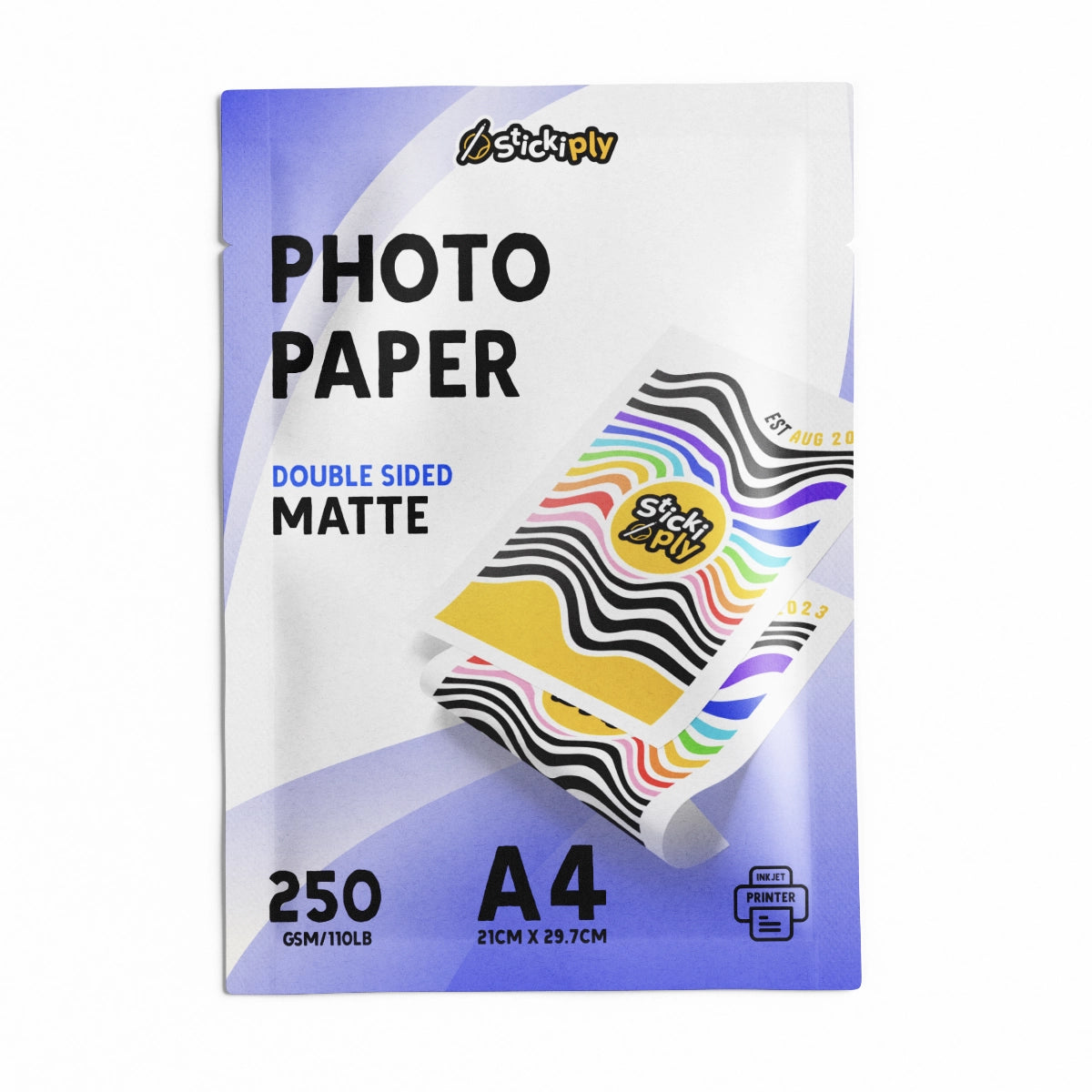 Matte Photo Paper (250gsm) - Double Sided - A4