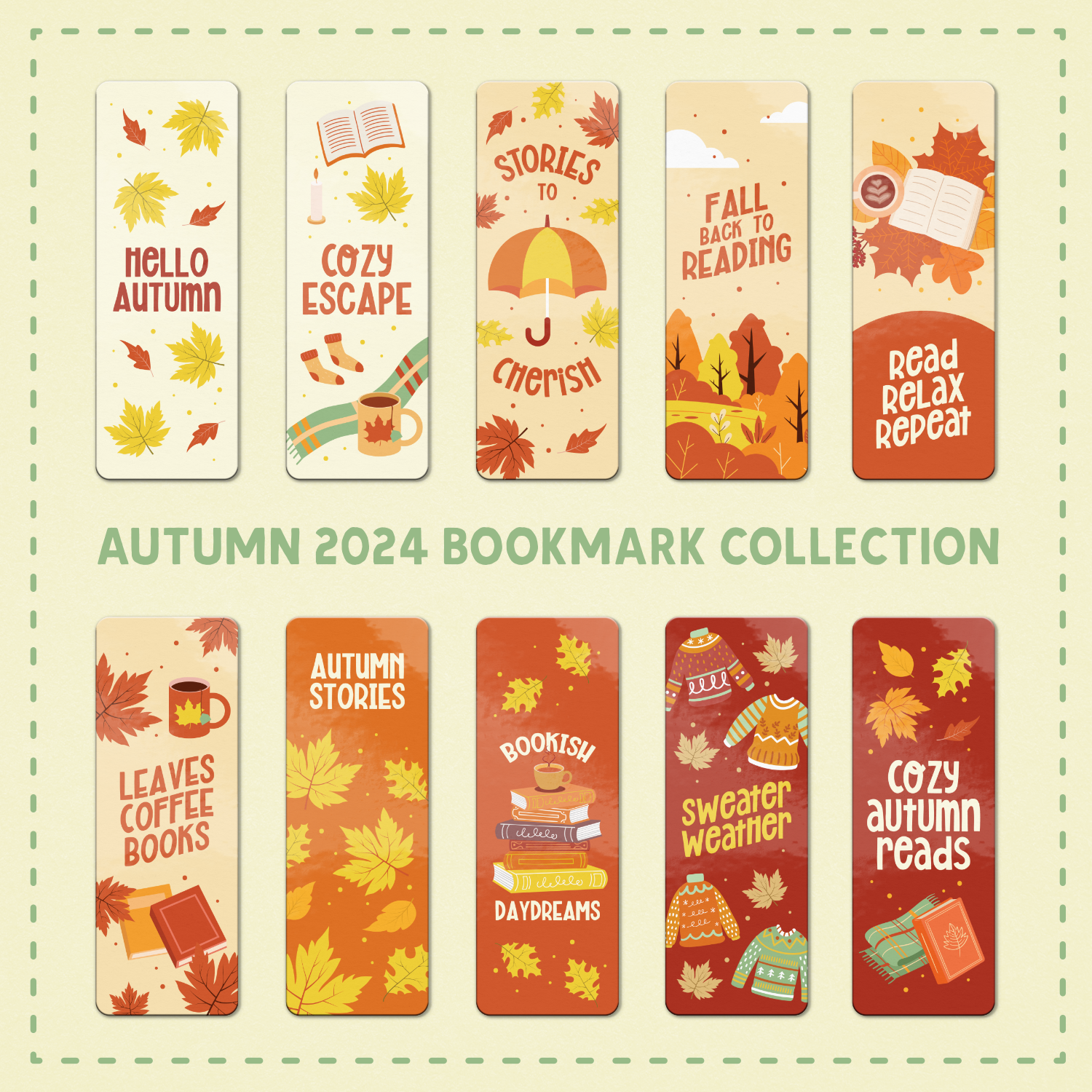 Sweater Weather Bookmark (Autumn Collection) - Premium Bookmark - Just £1.75!