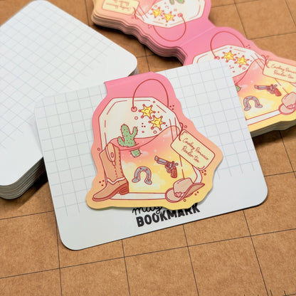 Cowboy Romance Tea | Magnetic Bookmark
