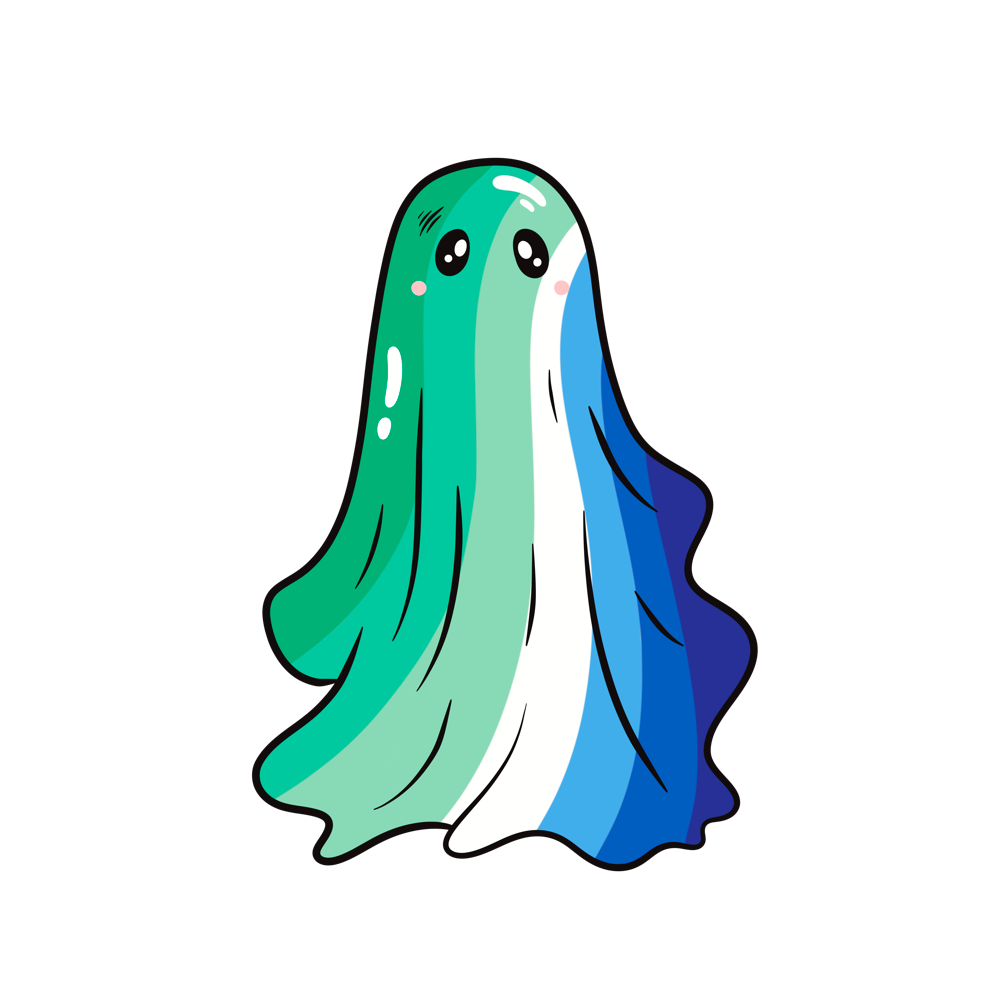 LGBTQIA+ Ghost Stickers - Premium Sticker - Just £1.50!