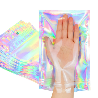 Holographic Zip Lock Bags - Premium Packaging - Just £1.30!