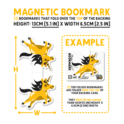 CUSTOM SHAPED MAGNETIC BOOKMARKS - Premium Services - Just £3.50!