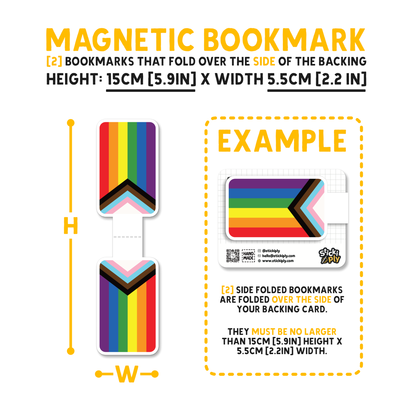 CUSTOM SHAPED MAGNETIC BOOKMARKS - Premium Services - Just £3.50!