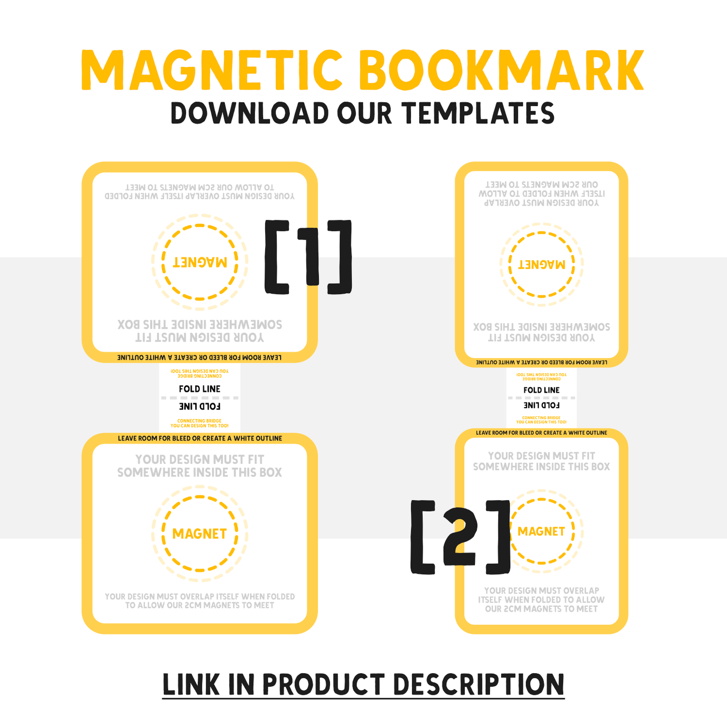 CUSTOM SHAPED MAGNETIC BOOKMARKS - Premium Services - Just £3.50!