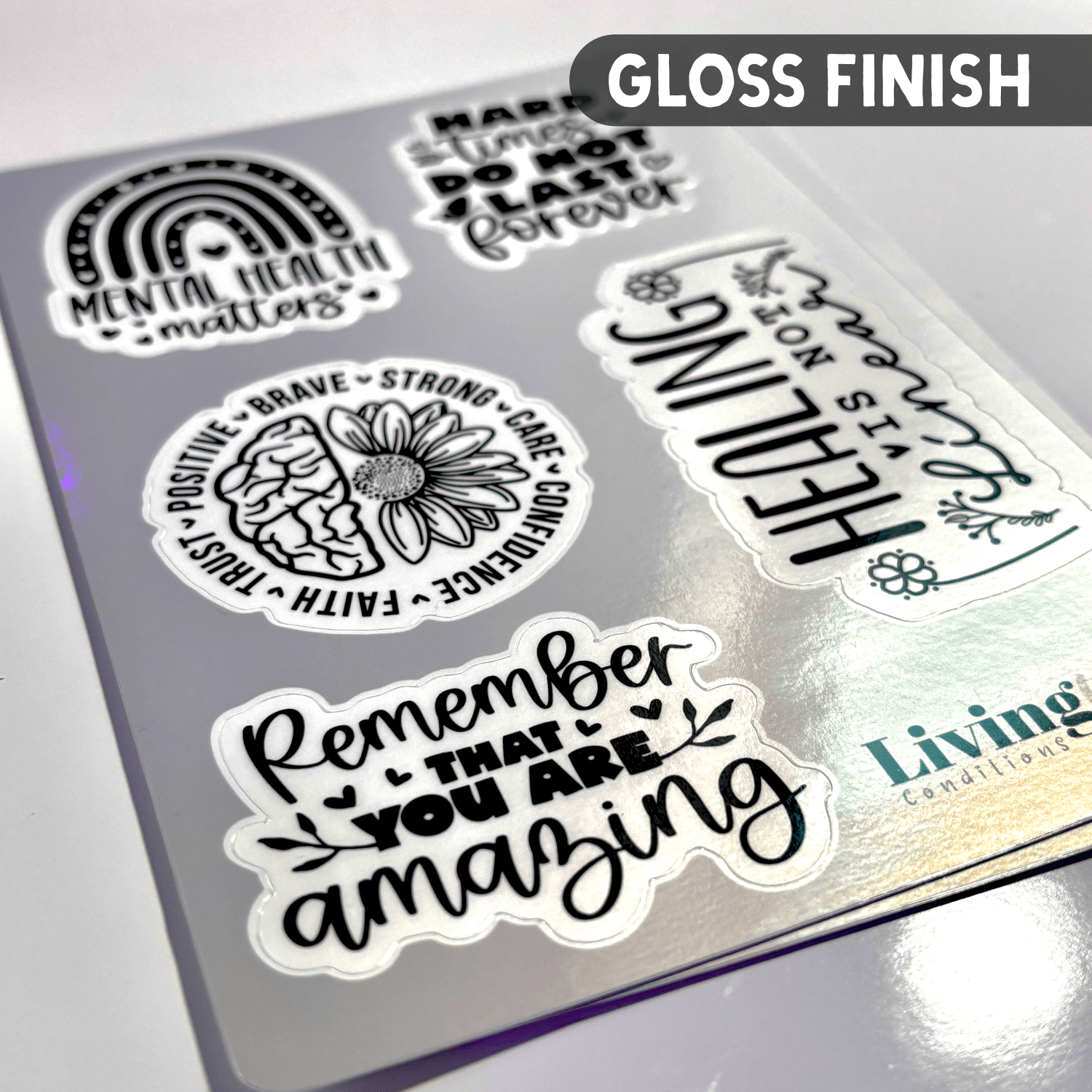 Mental Health Sticker sheet