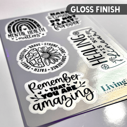 Mental Health Sticker sheet