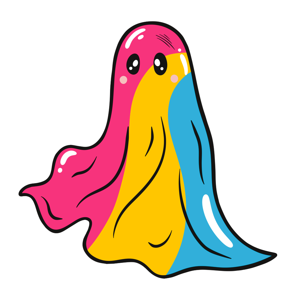 LGBTQIA+ Ghost Stickers - Premium Sticker - Just £1.50!