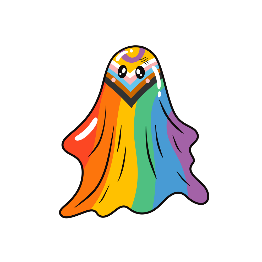 LGBTQIA+ Ghost Stickers - Premium Sticker - Just £1.50!