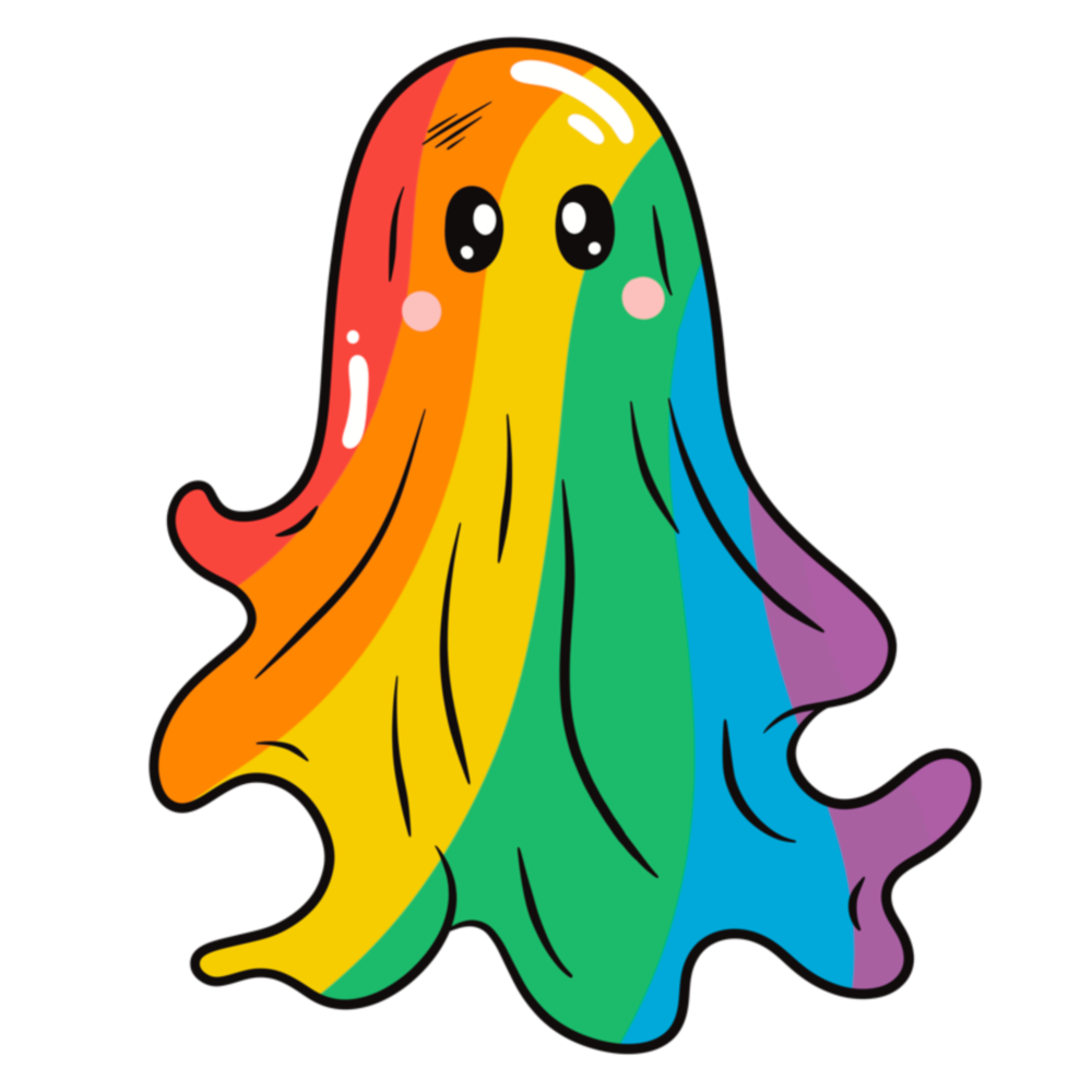 LGBTQIA+ Ghost Stickers - Premium Sticker - Just £1.50!