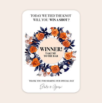 Wedding Scratch Cards - Drinking Game for Guests! - Premium  - Just £17.50!