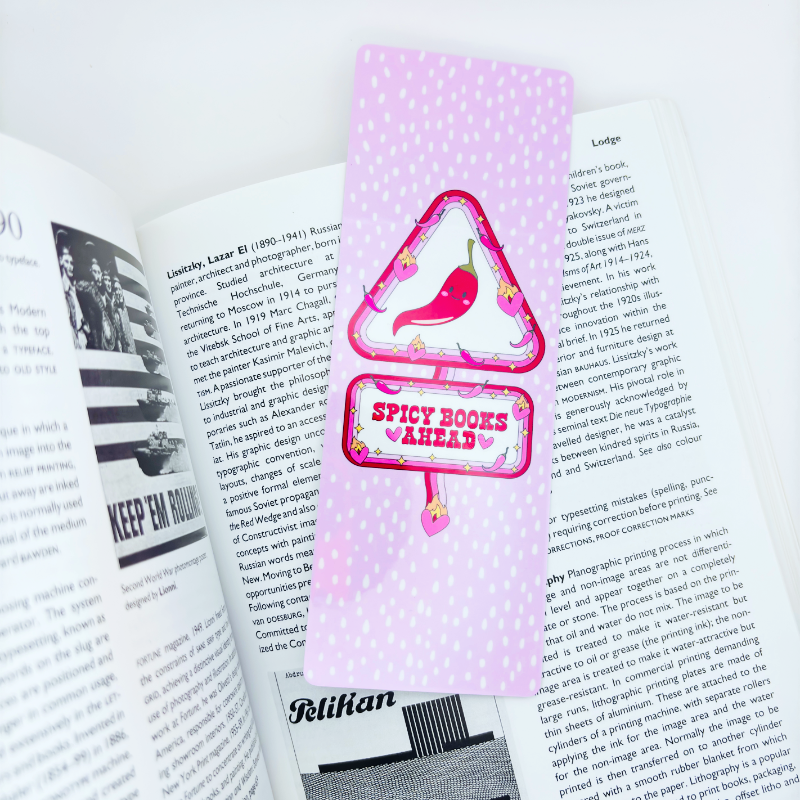 Spicy Books Ahead Bookmark - Premium Bookmark - Just £1.75!