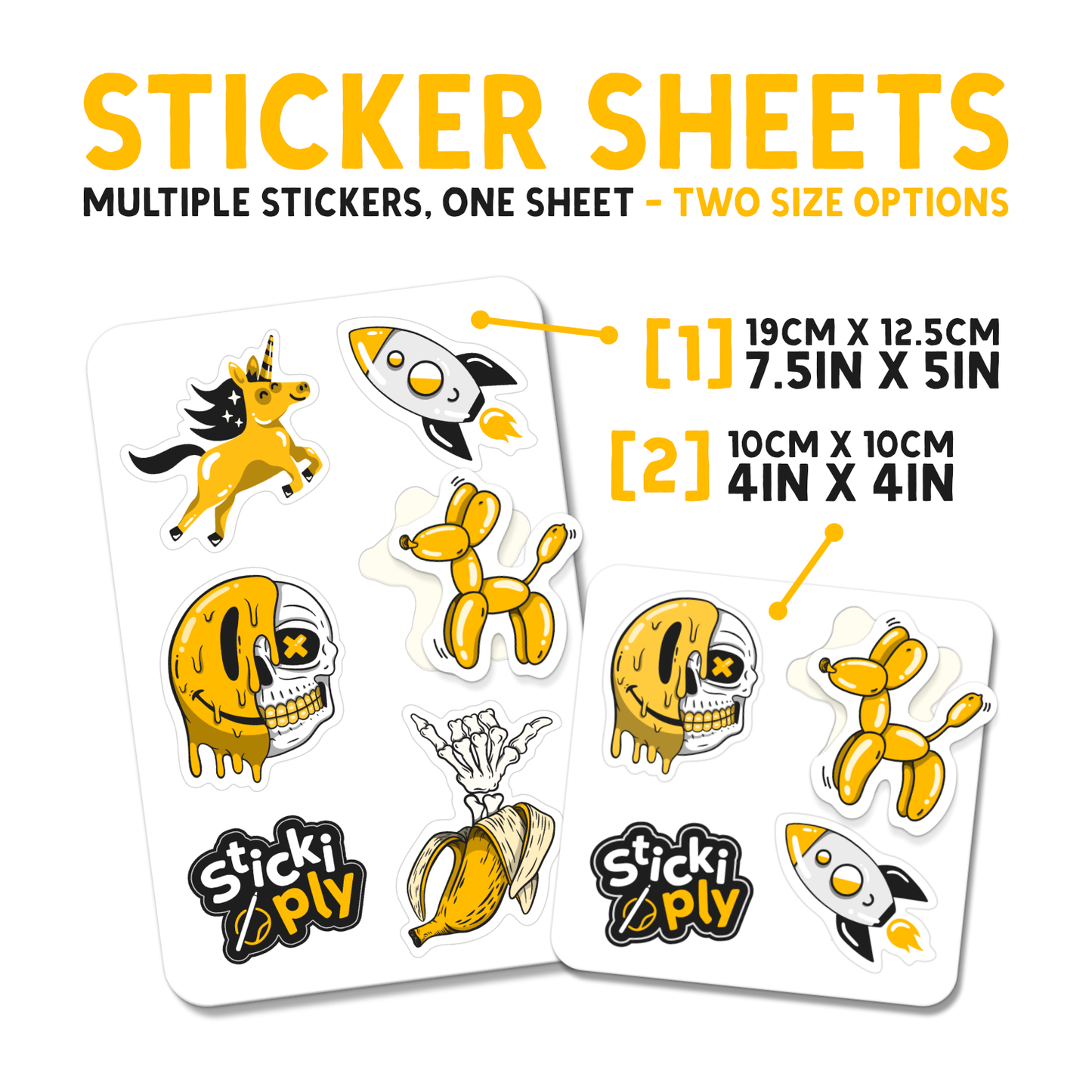 Kiss-Cut Custom Sticker Sheets - Premium Services - Just £8!