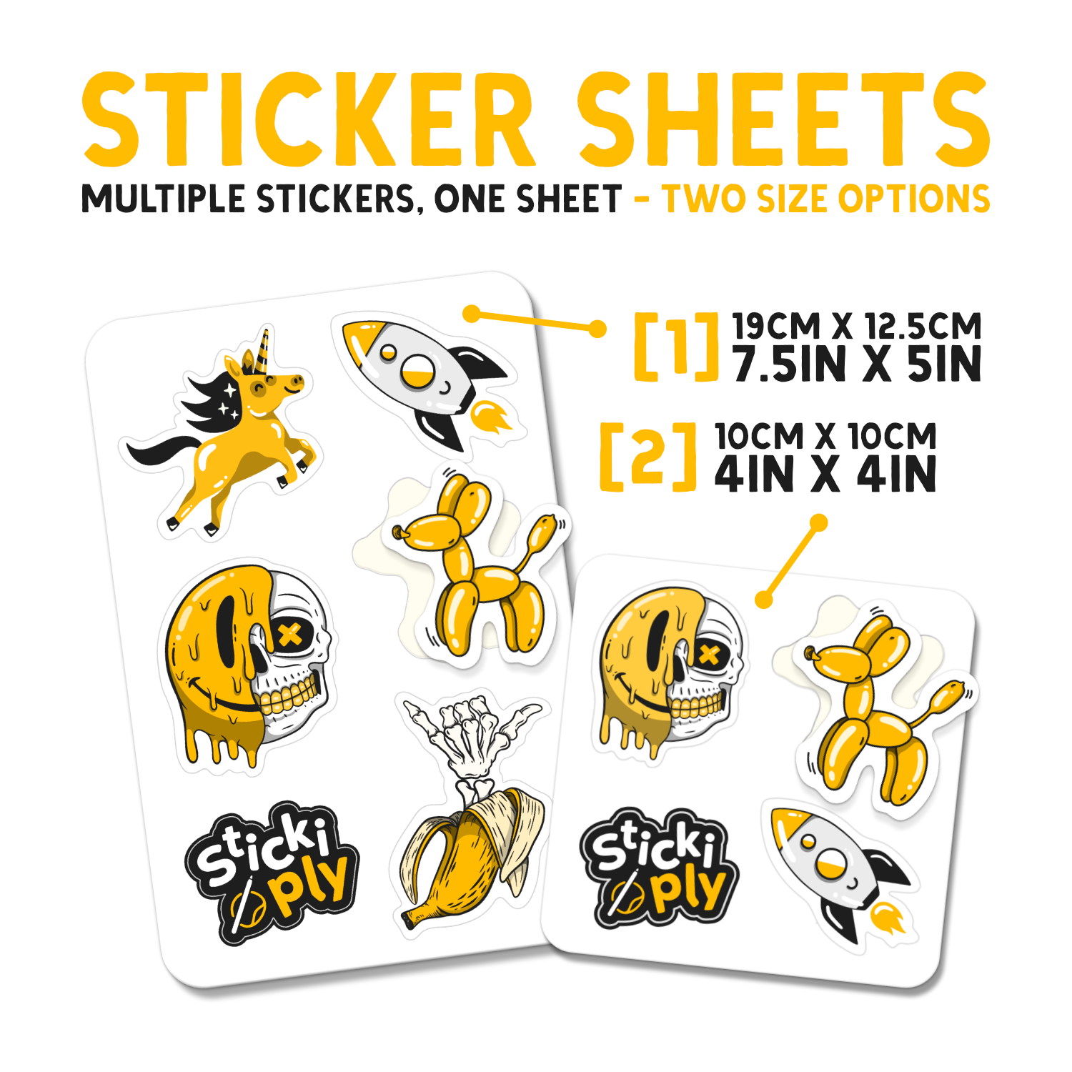 Kiss-Cut Custom Sticker Sheets - Premium Services - Just £8!