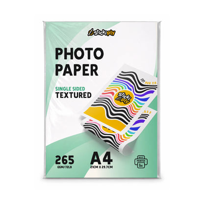 RC Textured Photo Paper (265gsm) – Single Sided - A4