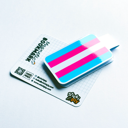 Trans Pride Flag - Magnetic Bookmark - Premium Magnetic Bookmark - Just £2.75!