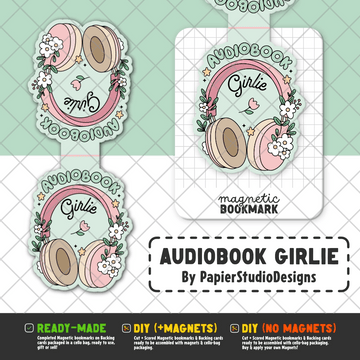 Audiobook Girlie | Magnetic Bookmark